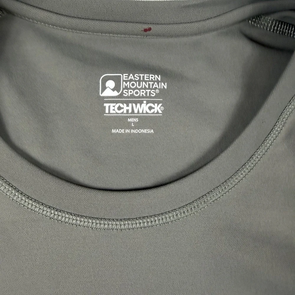 Eastern Mountain‎ Sports Men's Gray Shirt Techwick L
